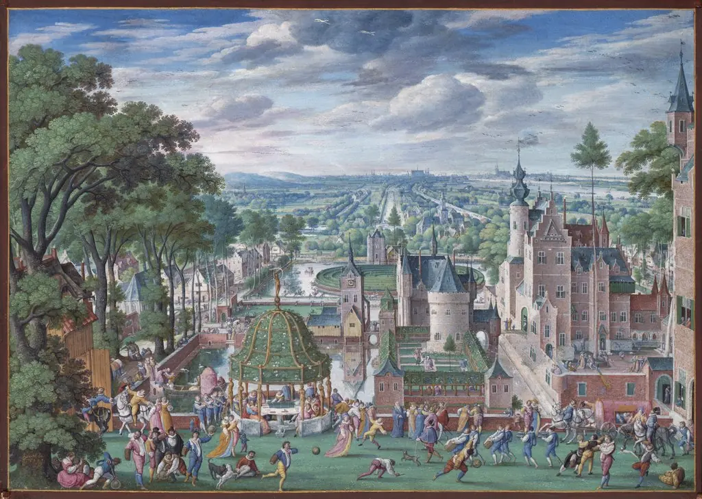Parklandschaft mit Schloss, by Hans Bol
