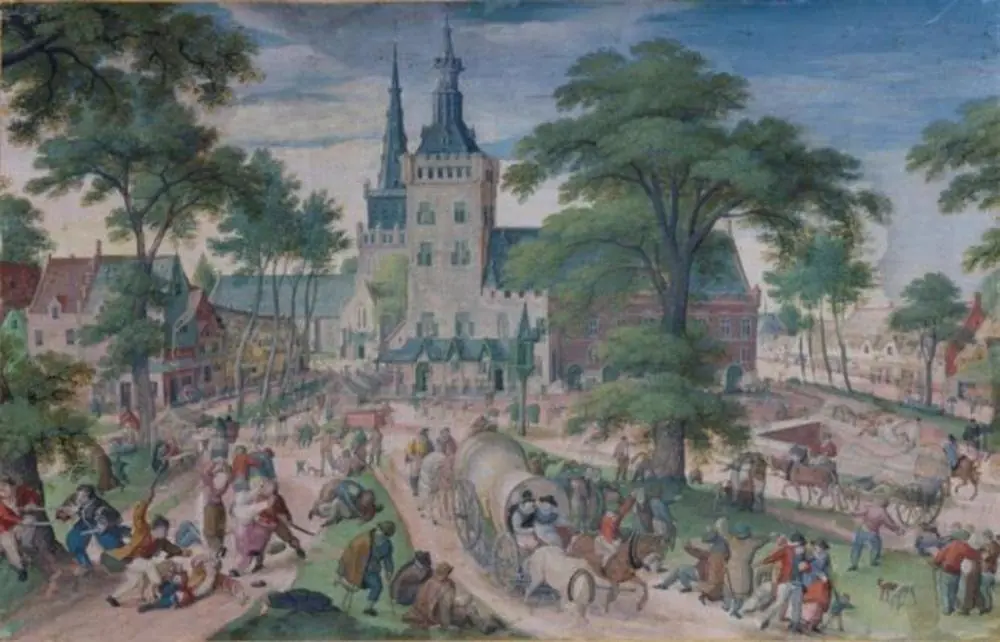 Village fair, by Hans Bol
