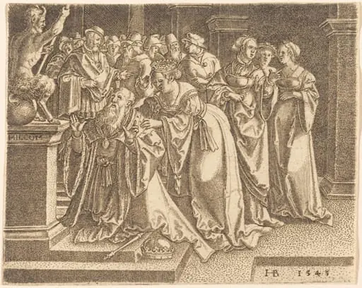 Solomon Worshipping Idols, by Hans Brosamer