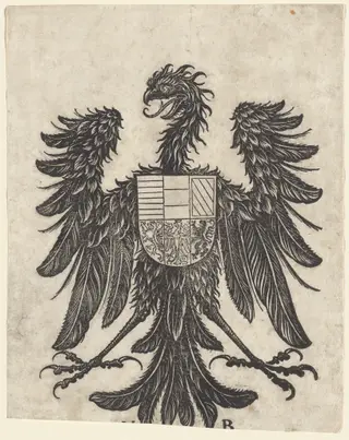 Coat of Arms with a Single Eagle, by Hans Burgkmair I
