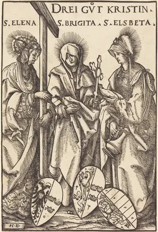 Saint Helena, Saint Brigitta and Saint Elizabeth, by Hans Burgkmair I