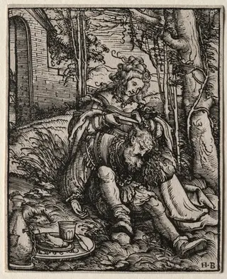 Samson and Delilah, by Hans Burgkmair I