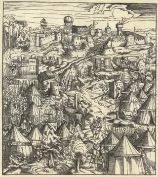 The Battle of Padua, by Hans Burgkmair I