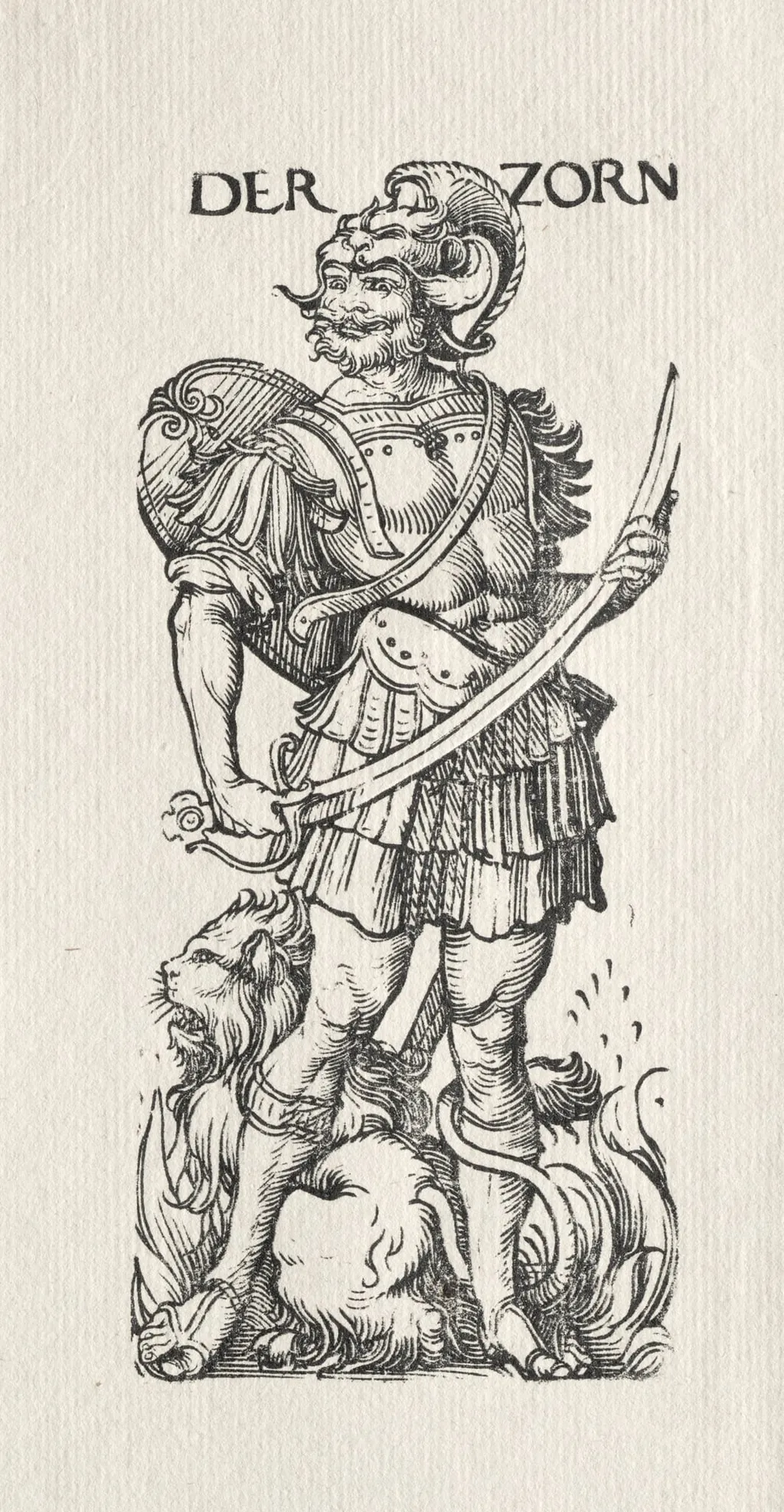 The Seven Vices: Wrath, by Hans Burgkmair I, 1510