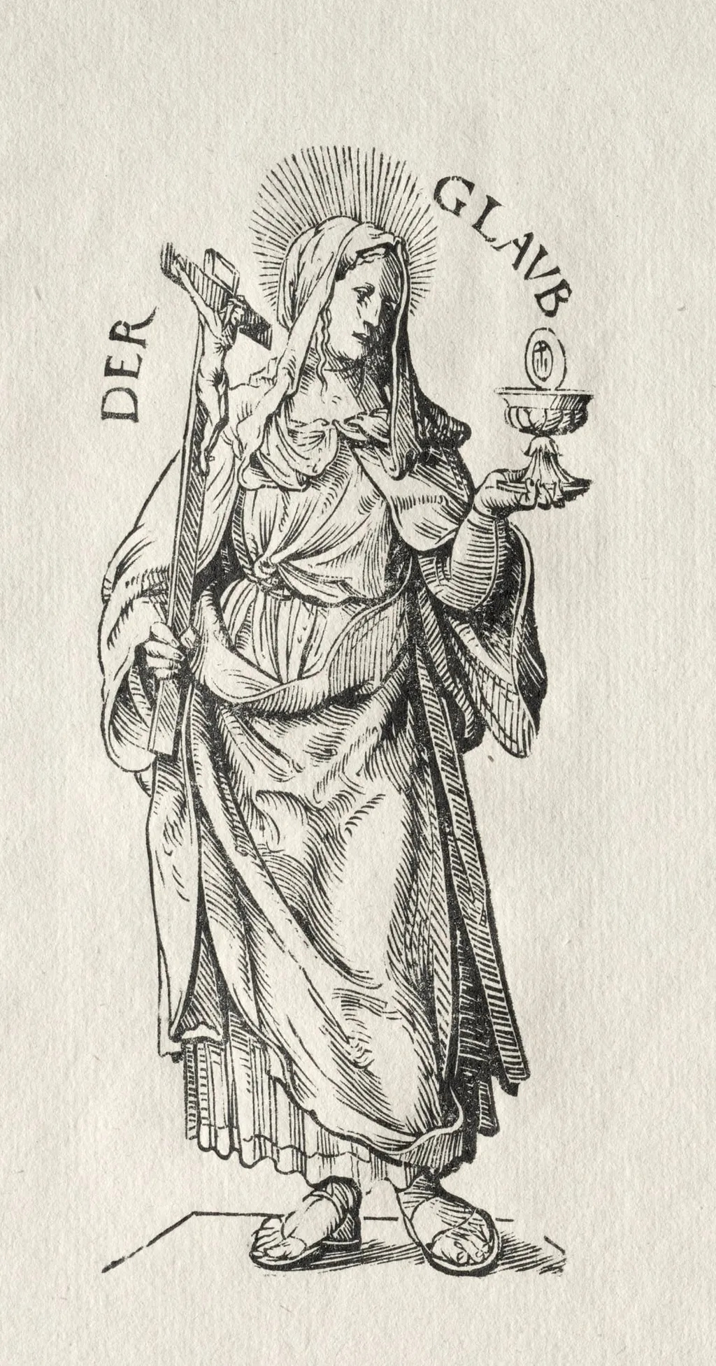 The Seven Virtues: Faith, by Hans Burgkmair I, 1510