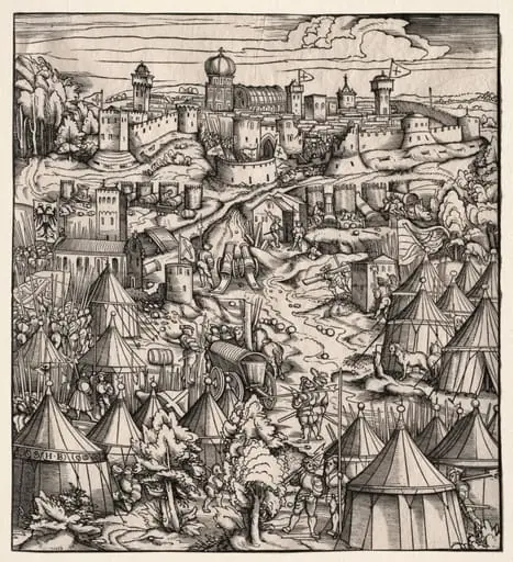 Der Weisskunig (The White King): The Siege of Padua, by Hans Burgkmair the Elder
