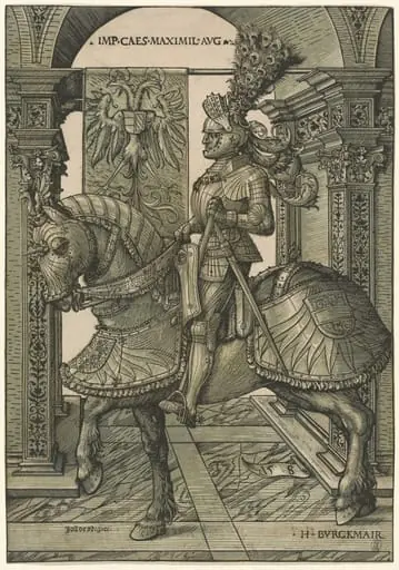 Emperor Maximilian I, by Hans Burgkmair the Elder