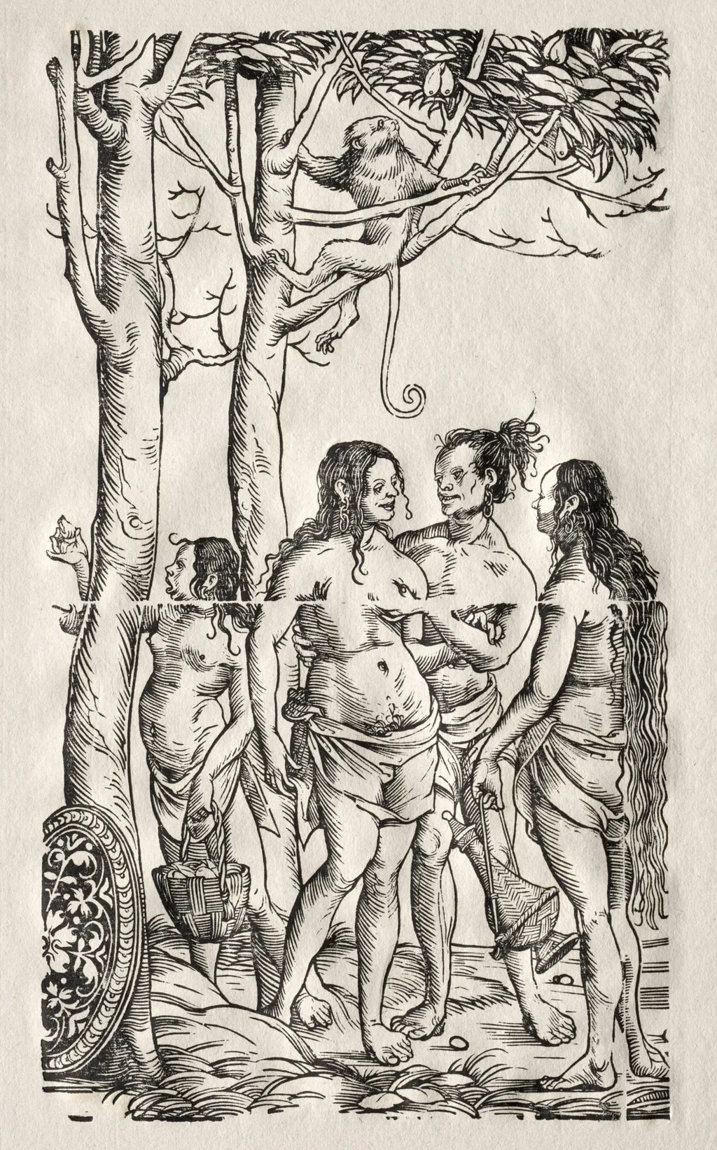 Hottentots with herd, by Hans Burgkmair the Elder, 1512