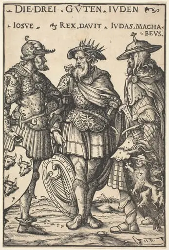 Joshua, David and Judas Maccabaeus, by Hans Burgkmair the Elder