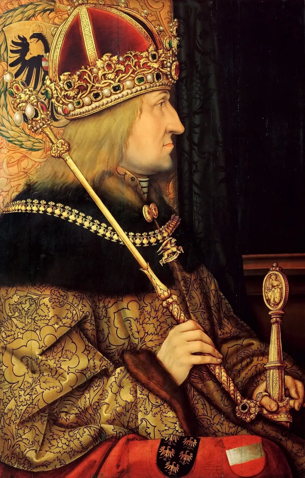 Portrait of Frederick III, Holy Roman Emperor, by Hans Burgkmair the Elder, unspecified, 1450