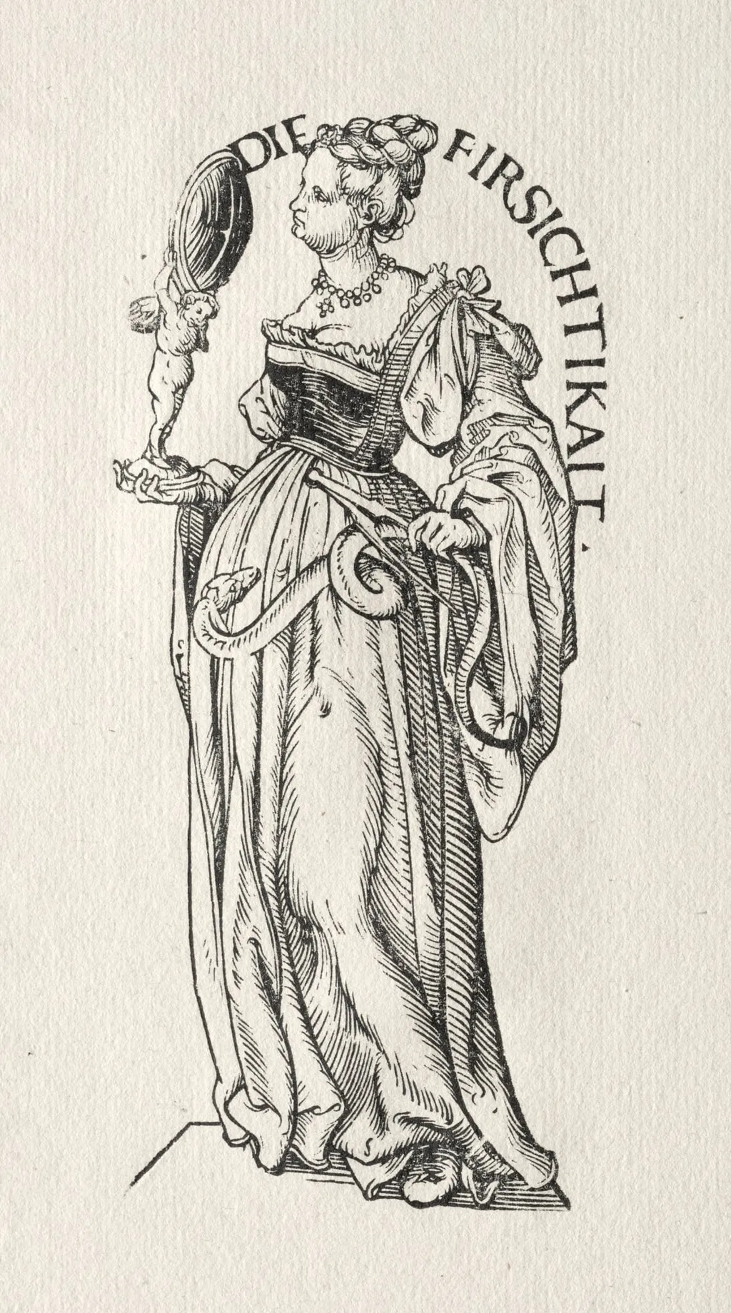 Seven Virtues: Prudence, by Hans Burgkmair the Elder, 1510