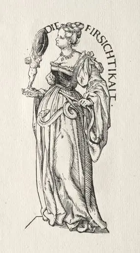 Seven Virtues:  Prudence, by Hans Burgkmair the Elder