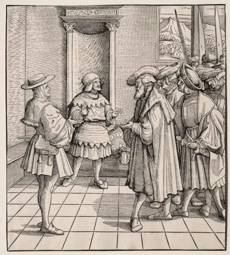 The Bad Advice of One Little Man to Another, by Hans Burgkmair the Elder