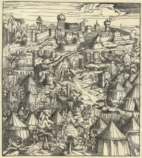 The Battle of Padua, by Hans Burgkmair the Elder