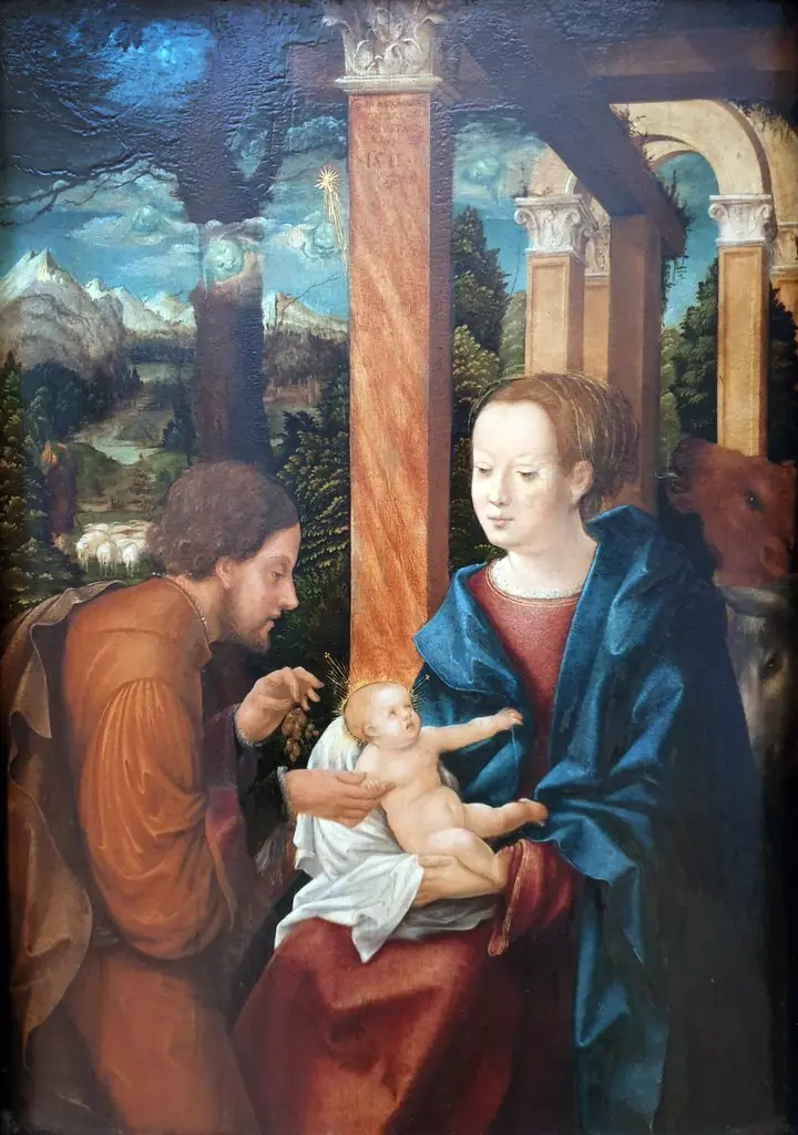 The birth of Christ, by Hans Burgkmair the Elder