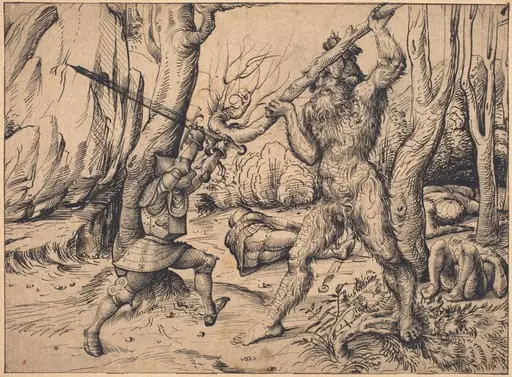 The Fight in the Forest, by Hans Burgkmair the Elder