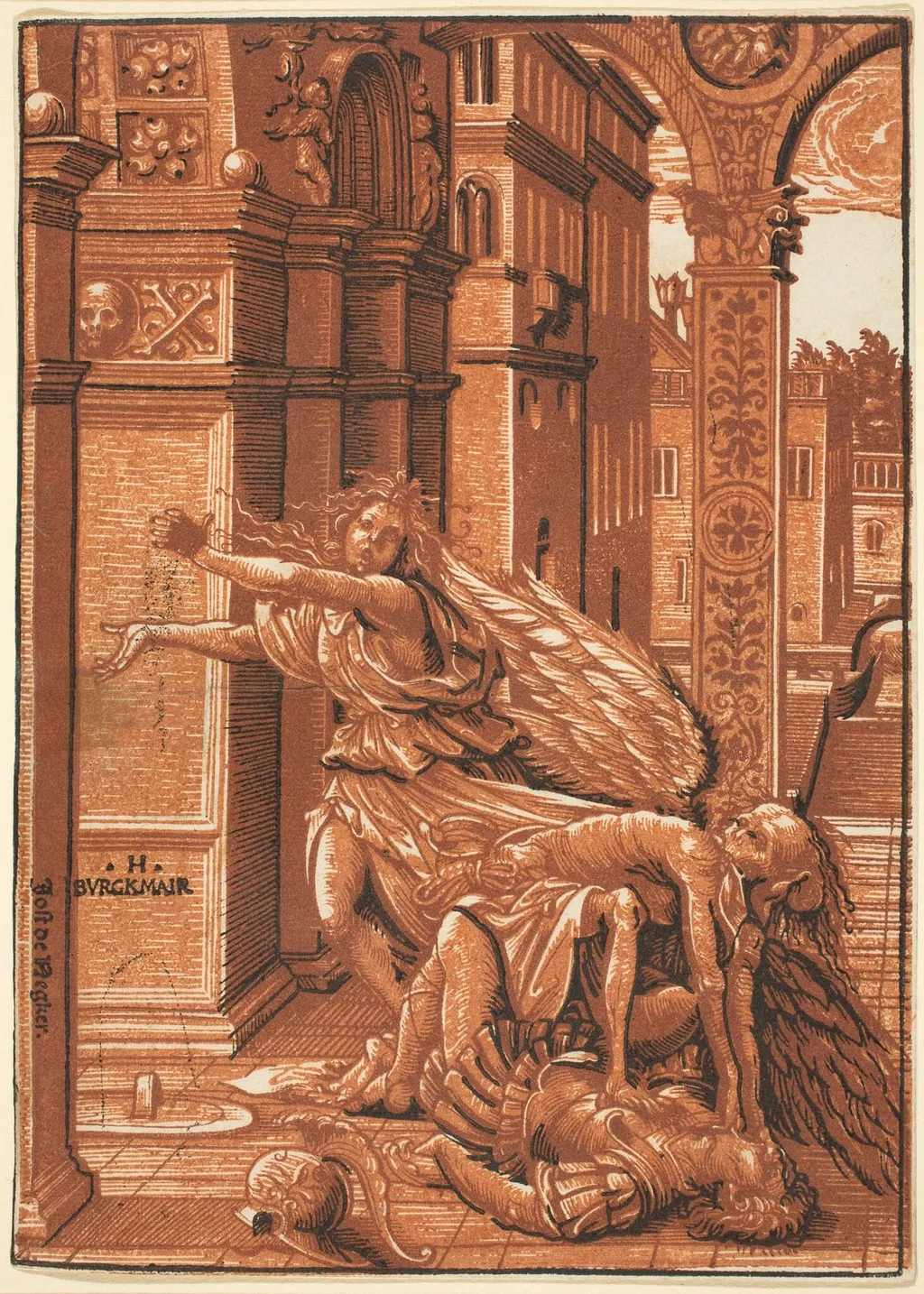 The Lovers Surprised by Death, by Hans Burgkmair the Elder, ink, 1510