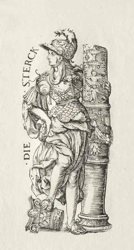 The Seven Virtues:  Courage, by Hans Burgkmair the Elder