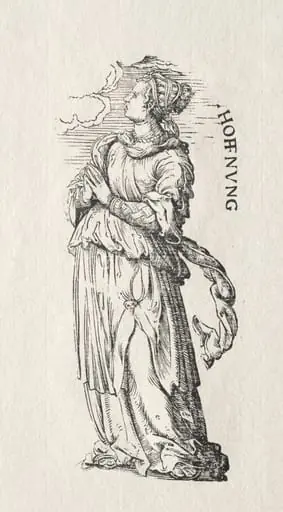 The Seven Virtues:  Hope, by Hans Burgkmair the Elder