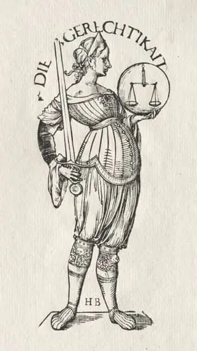 The Seven Virtues:  Justice, by Hans Burgkmair the Elder
