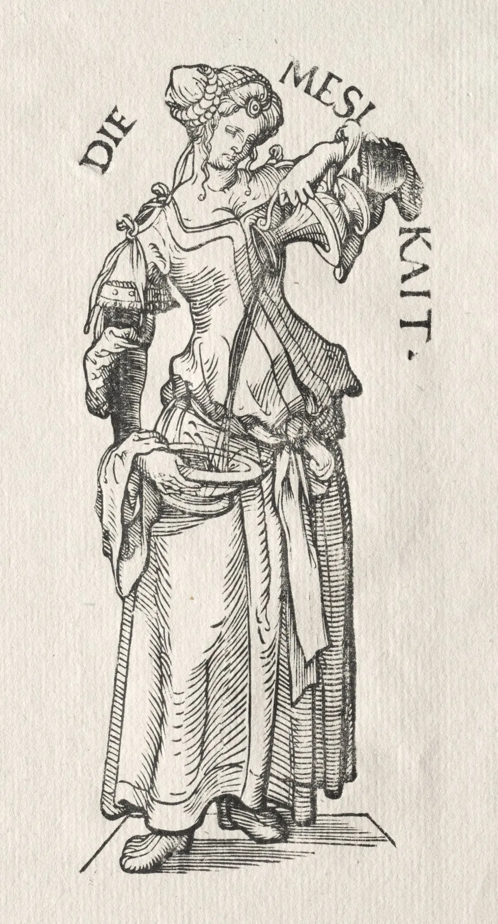 The Seven Virtues: Temperance, by Hans Burgkmair the Elder, 1510
