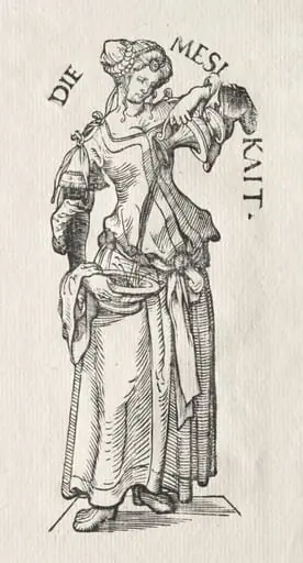 The Seven Virtues:  Temperance, by Hans Burgkmair the Elder