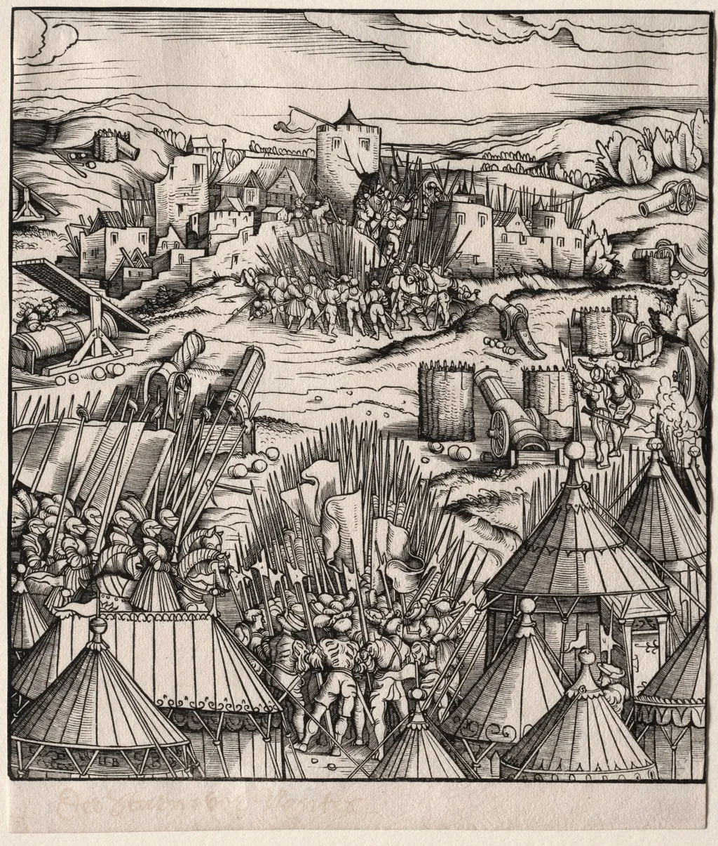 The Storming of Nantes, by Hans Burgkmair the Elder, 1514