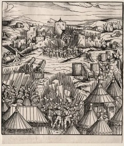 The Storming of Nantes, by Hans Burgkmair the Elder