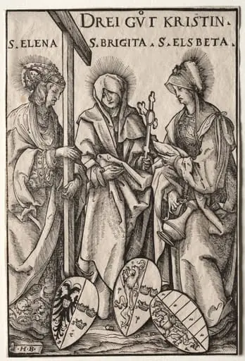 The Three Christian Heroines: Saints Helen, Bridget and Elizabeth, by Hans Burgkmair the Elder
