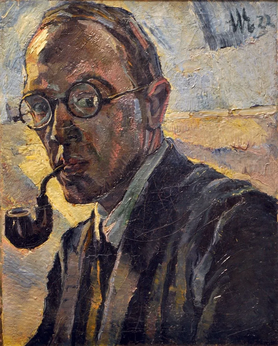 Autoportret, by Hans Eder, unspecified, 1929