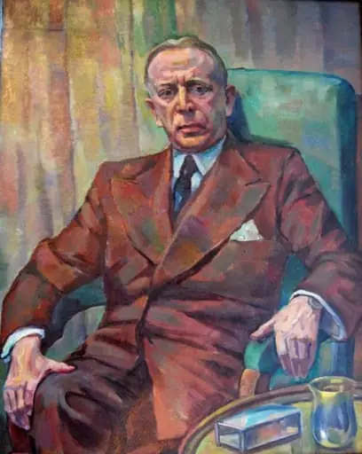 Octavian Goga, by Hans Eder
