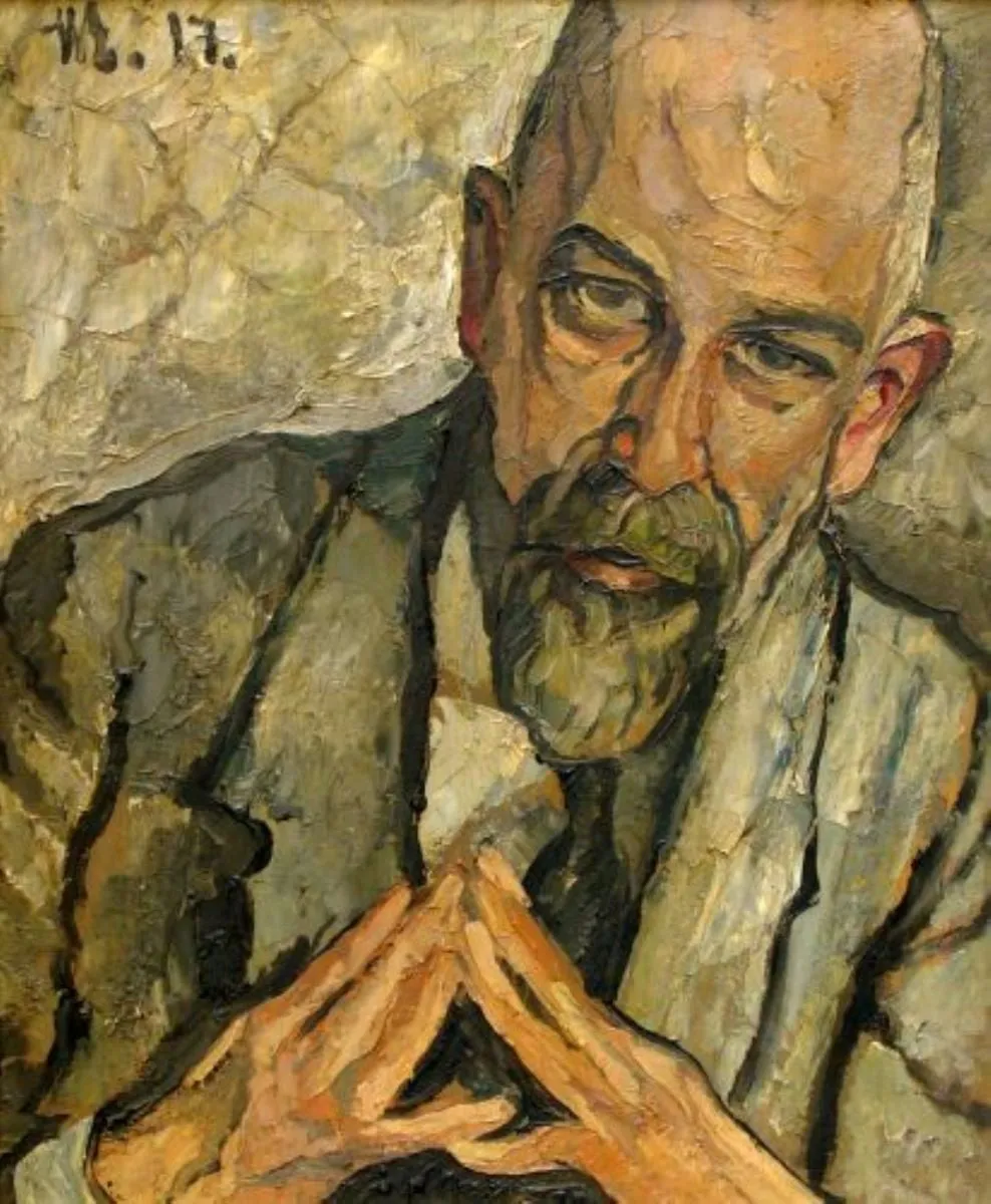 Portret de bărbat, by Hans Eder, unspecified, 1917