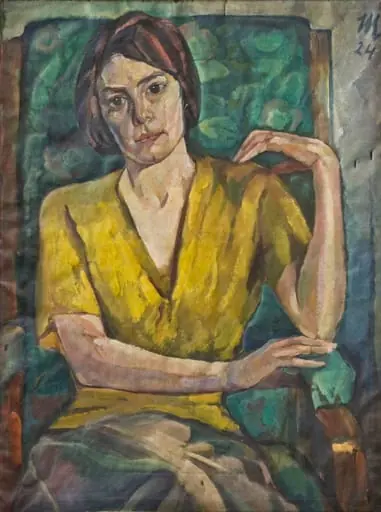 Portret de femeie, by Hans Eder