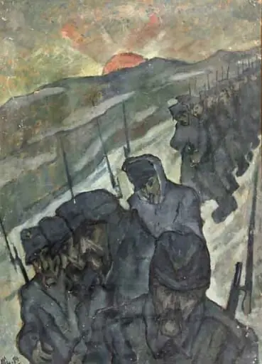 Retragerea trupelor austro-ungare, by Hans Eder