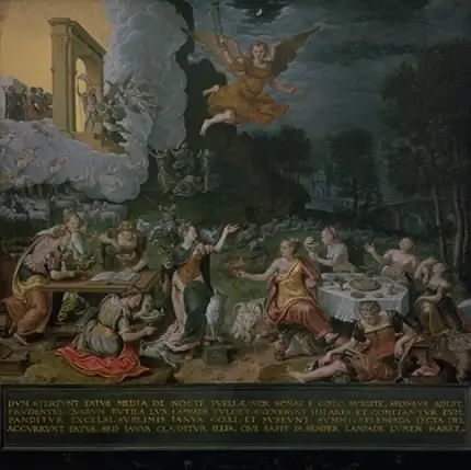 An Allegory of the Wise and the Foolish Virgins, by Hans Eworth