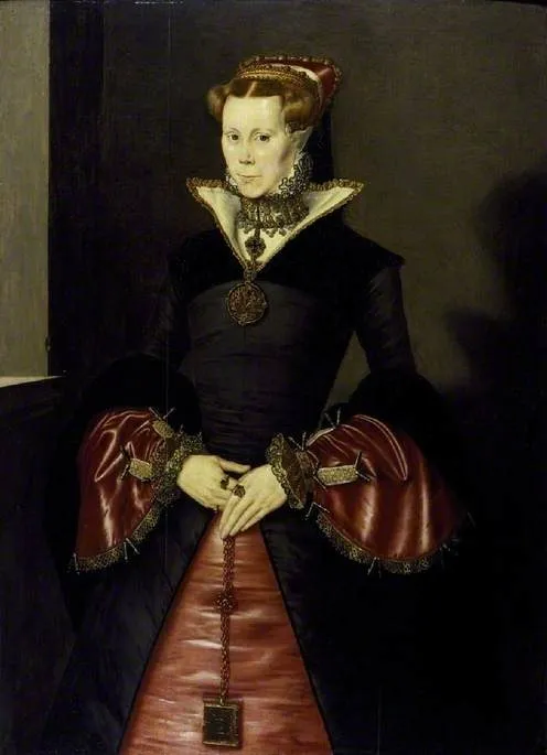 Unknown lady (perhaps Lady Jane Grey), by Hans Eworth, oil, 1550