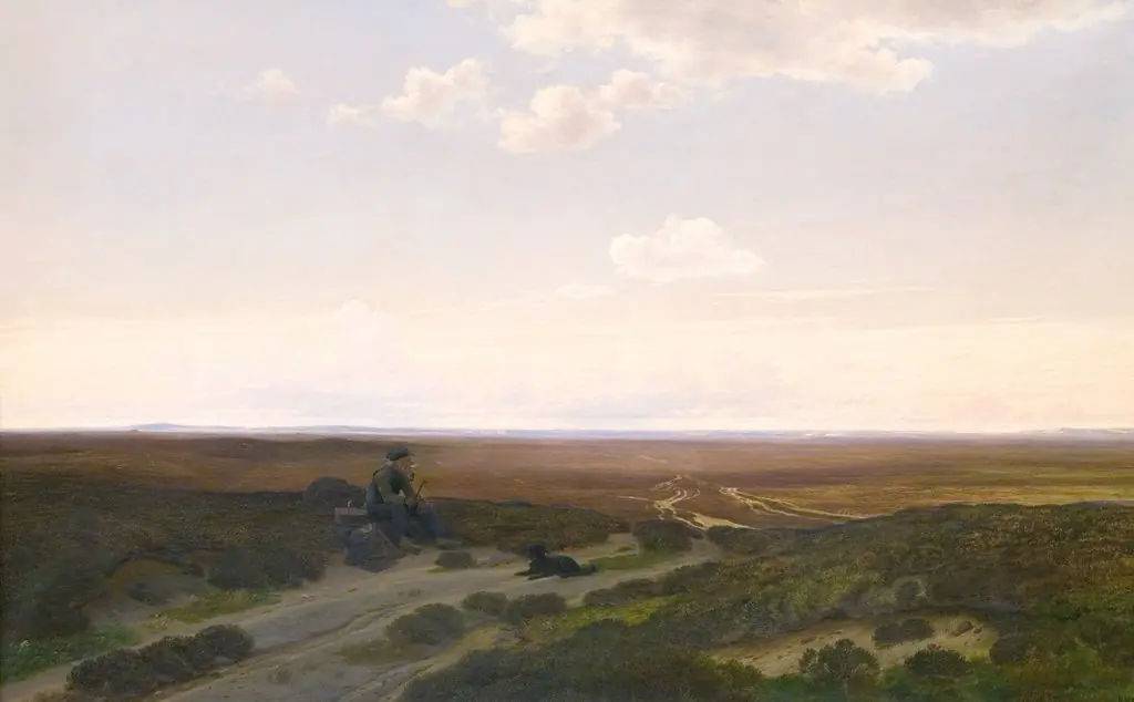 View of  Pårup Moors near Silkeborg, Jutland
