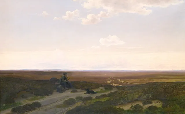 View of  Pårup Moors near Silkeborg, Jutland