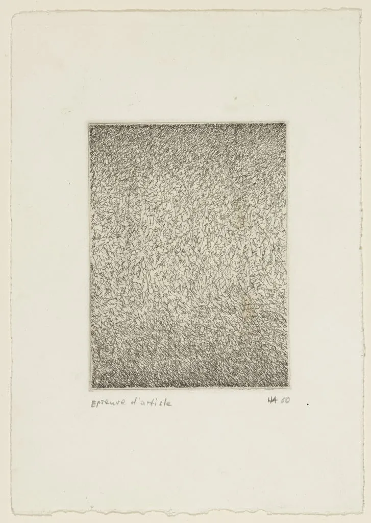 Untitled, by Hans Haacke, ink, 1960