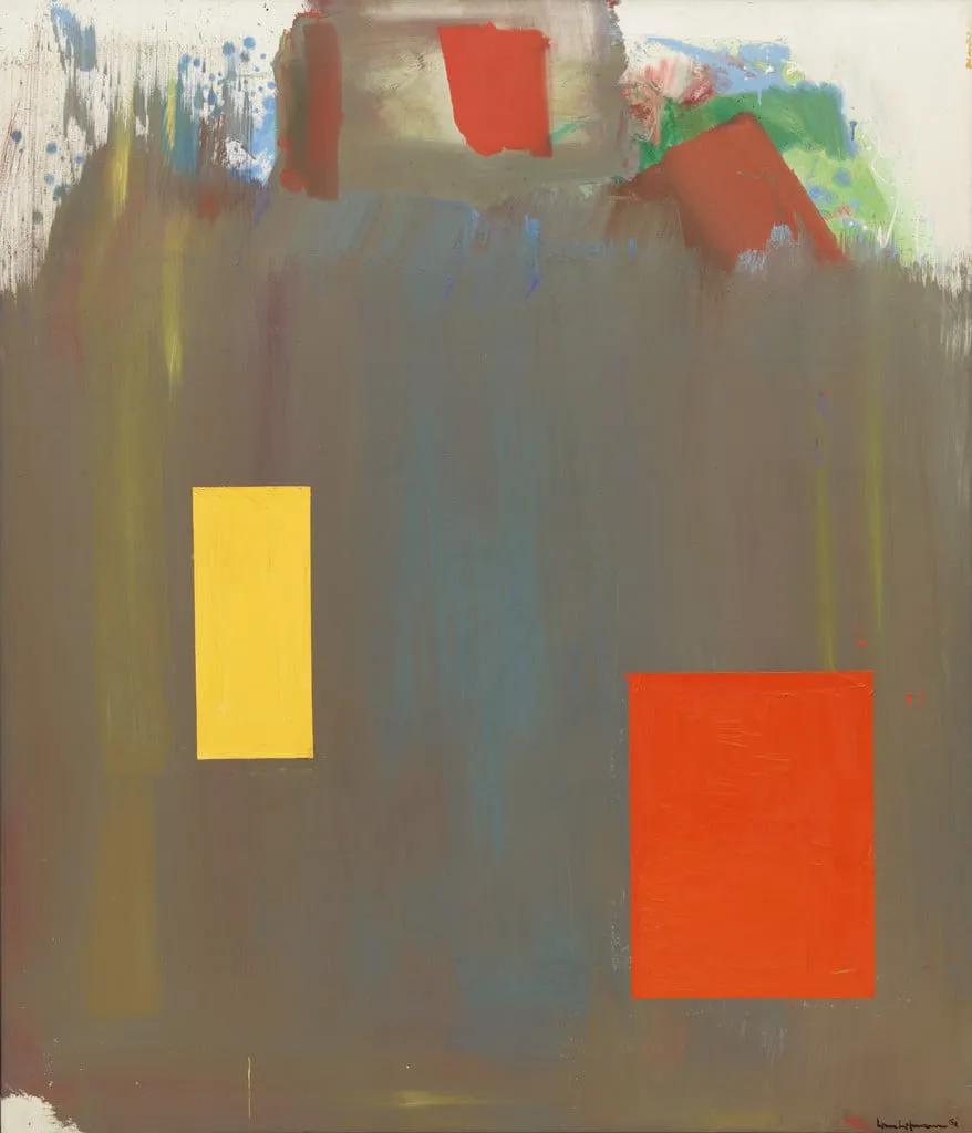 Untitled, by Hans Hofmann, oil, 1962