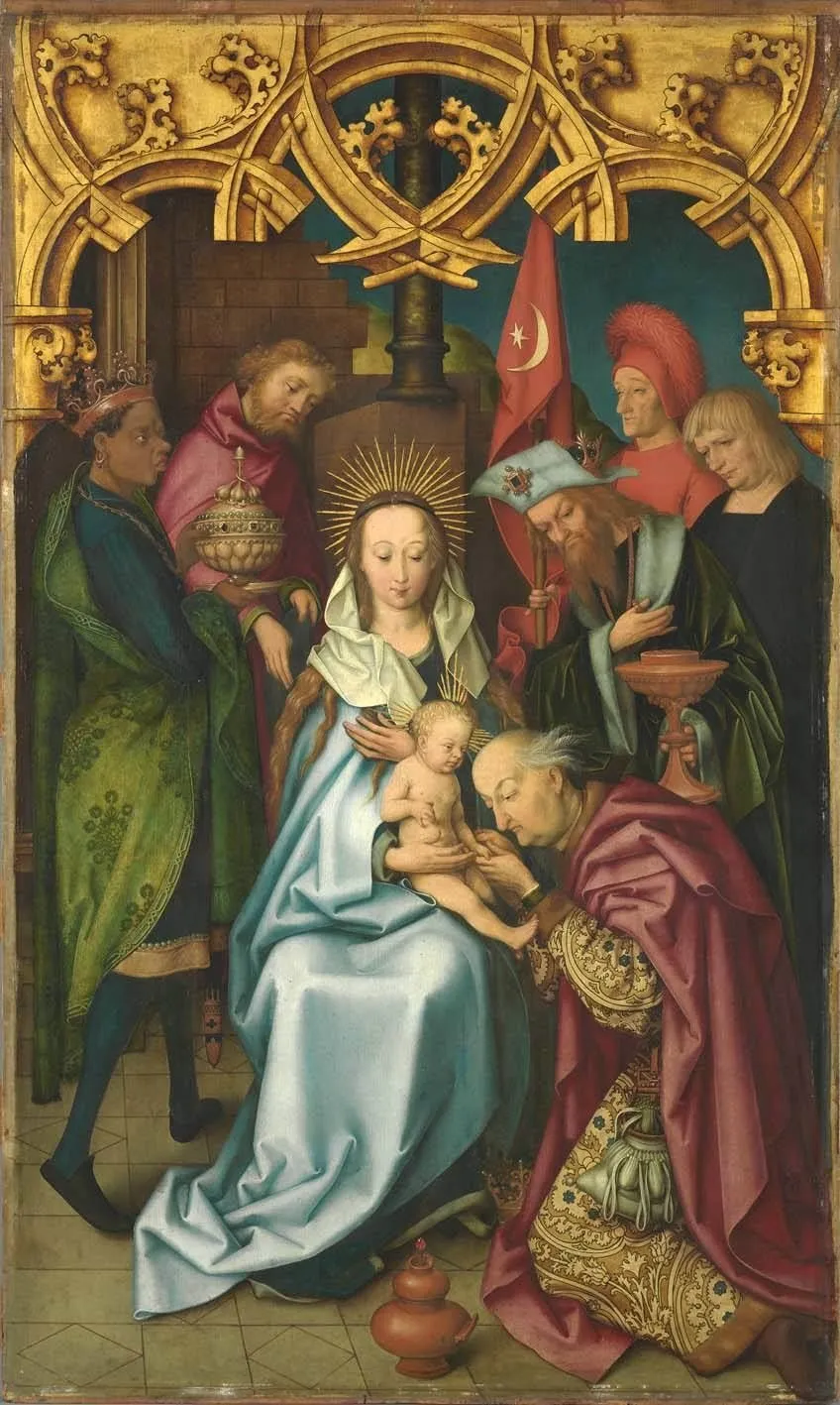 Kaisheimer Altar: Anbetung der Könige, by Hans Holbein the Elder, unspecified, 1502