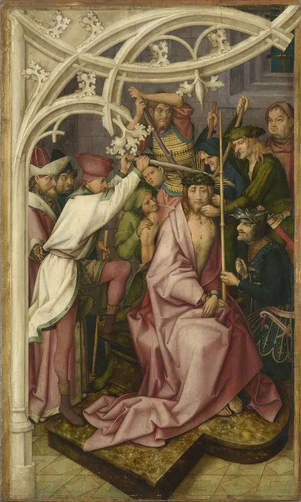 Kaisheimer Altar: Dornenkrönung Christi, by Hans Holbein the Elder