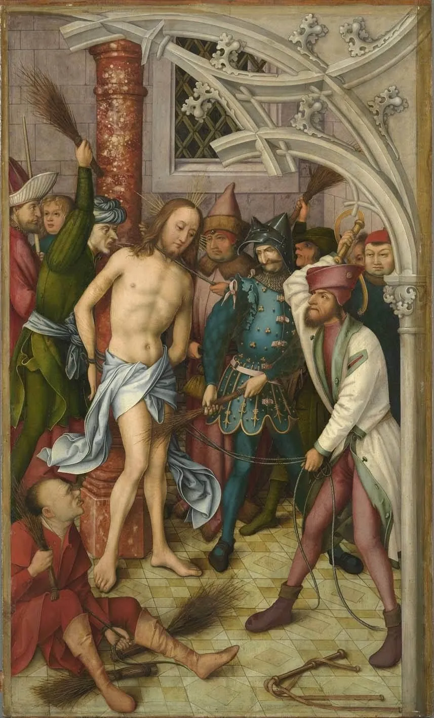 Kaisheimer Altar: Geißelung Christi, by Hans Holbein the Elder, unspecified, 1502