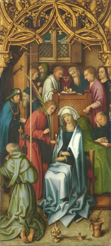 Kaisheimer Altar: Tod Mariens, by Hans Holbein the Elder