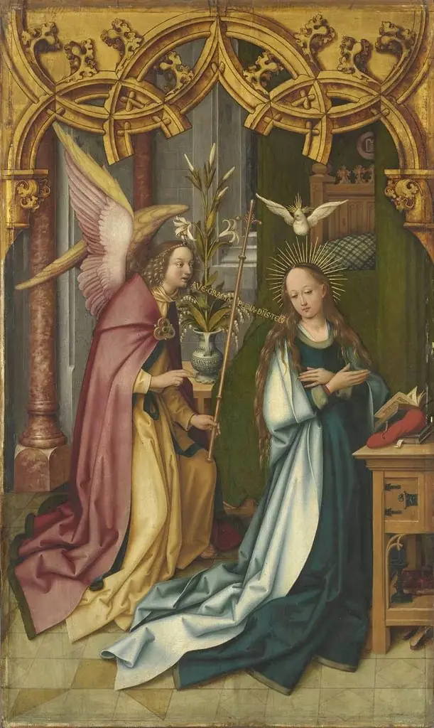 Kaisheimer Altar: Verkündigung Mariens, by Hans Holbein the Elder