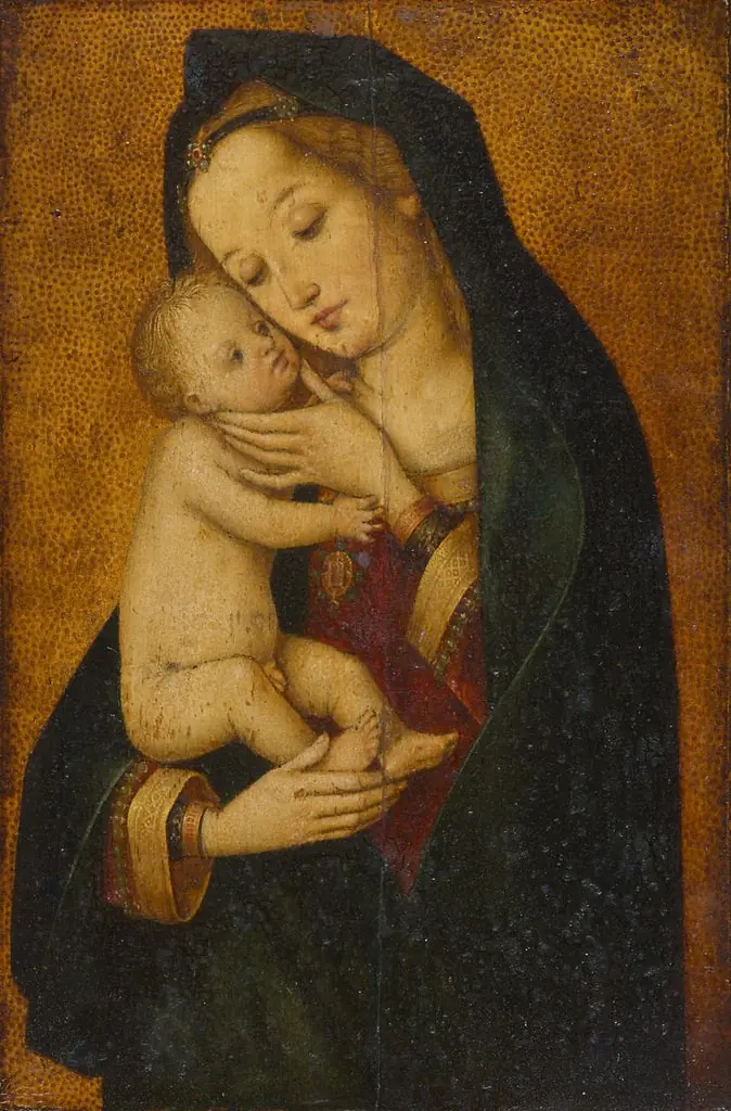 Maria, das Kind liebkosend, by Hans Holbein the Elder