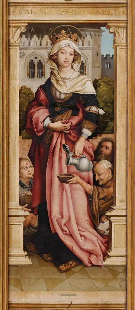 St. Sebastian Altar: St. Elizabeth of Hungary, by Hans Holbein the Elder