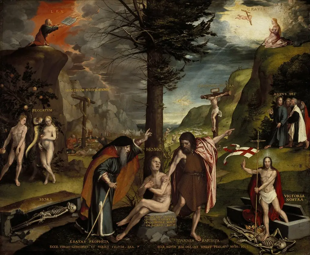 An Allegory of the Old and New Testaments, by Hans Holbein the Younger