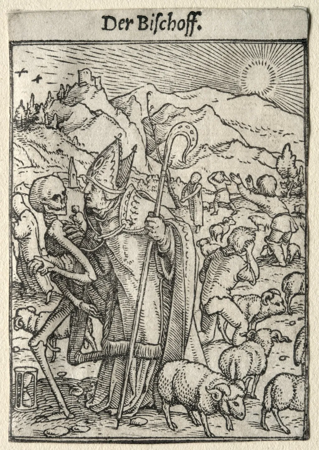 Dance of Death: The Bishop, by Hans Holbein the Younger, 1526