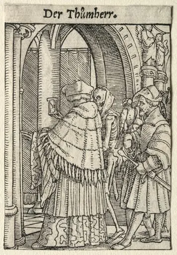 Dance of Death: The Canon, by Hans Holbein the Younger